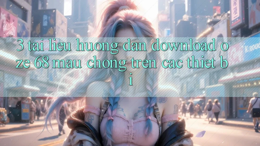 3. Tài liệu hướng dẫn Download Oze 68 Mau Chóng Trên Các Thiết Bị