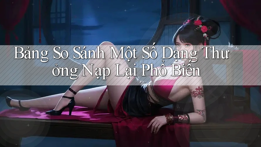 Bảng So Sánh Một Số Dạng Thưởng Nạp Lại Phổ Biến