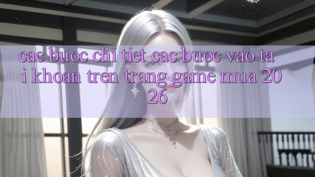 Các bước Chi Tiết Các Bước Vào tài khoản Trên Trang Game Mùa 2026