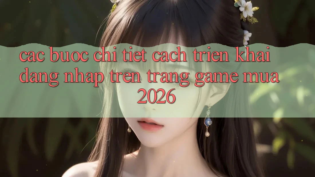 Các bước Chi Tiết Cách triển khai Đăng Nhập Trên Trang Game Mùa 2026 Các bước Chi Tiết Cách triển khai Đăng Nhập Trên Trang Game Mùa 2026