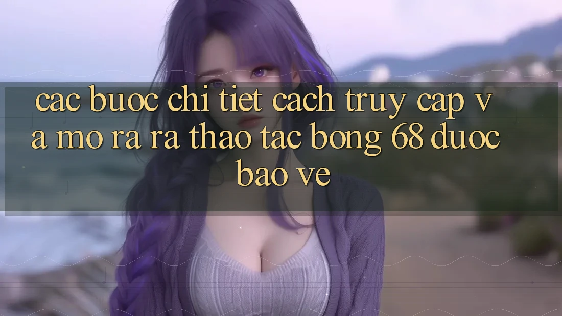 Các bước Chi Tiết Cách Truy Cập Và Mở ra ra Thao tác bong 68 Được bảo vệ