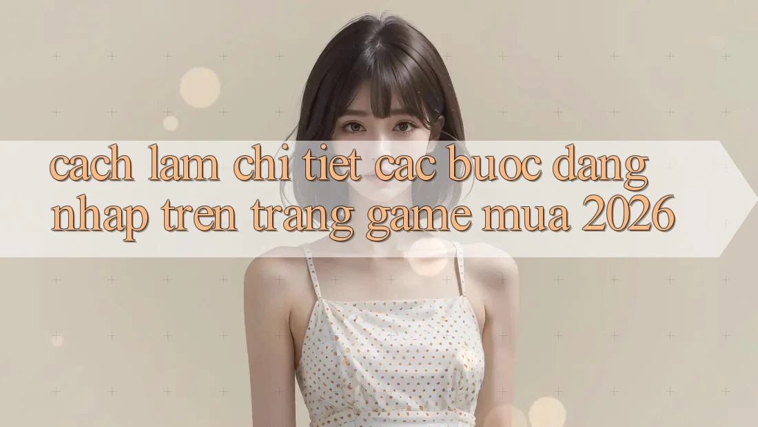 Cách làm Chi Tiết Các Bước Đăng Nhập Trên Trang Game Mùa 2026