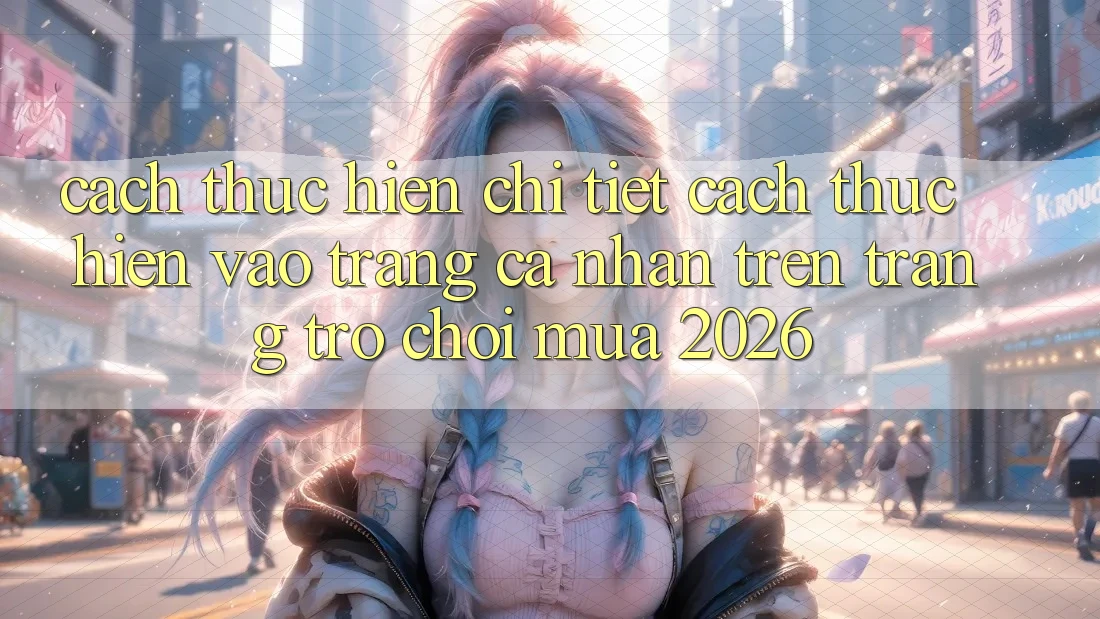 Cách thực hiện Chi Tiết Cách thực hiện Vào trang cá nhân Trên Trang Trò chơi Mùa 2026 Cách thực hiện Chi Tiết Cách thực hiện Vào trang cá nhân Trên Trang Trò chơi Mùa 2026