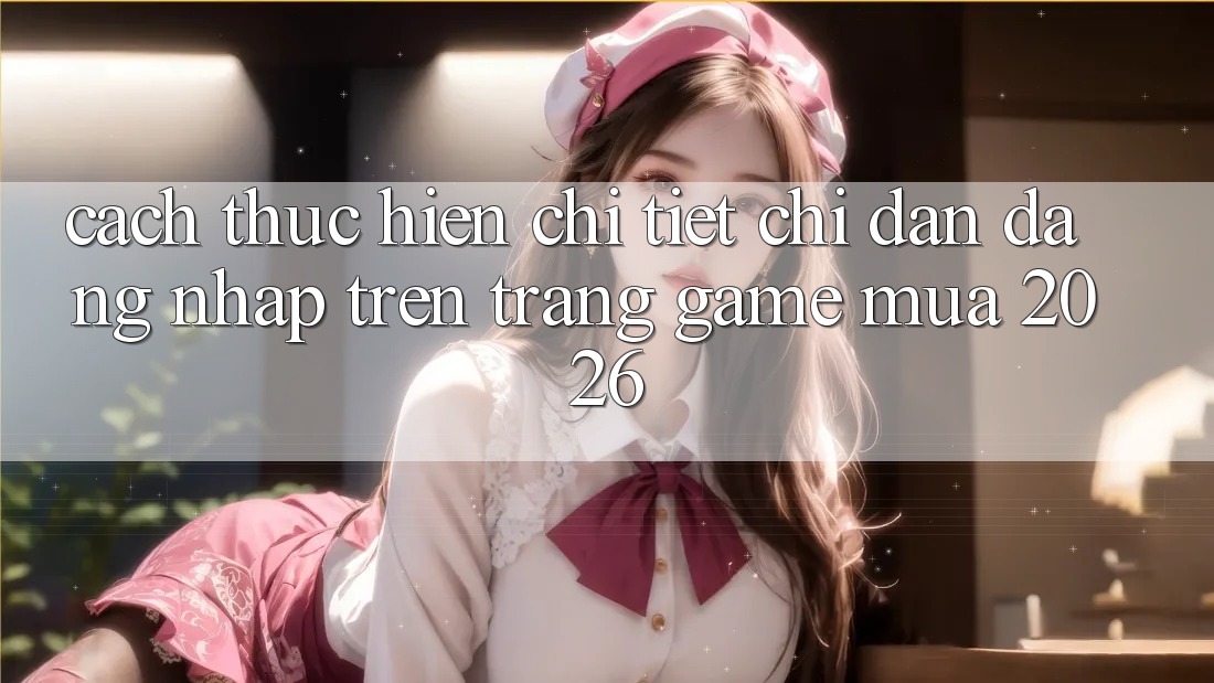 Cách thực hiện Chi Tiết Chỉ dẫn Đăng Nhập Trên Trang Game Mùa 2026