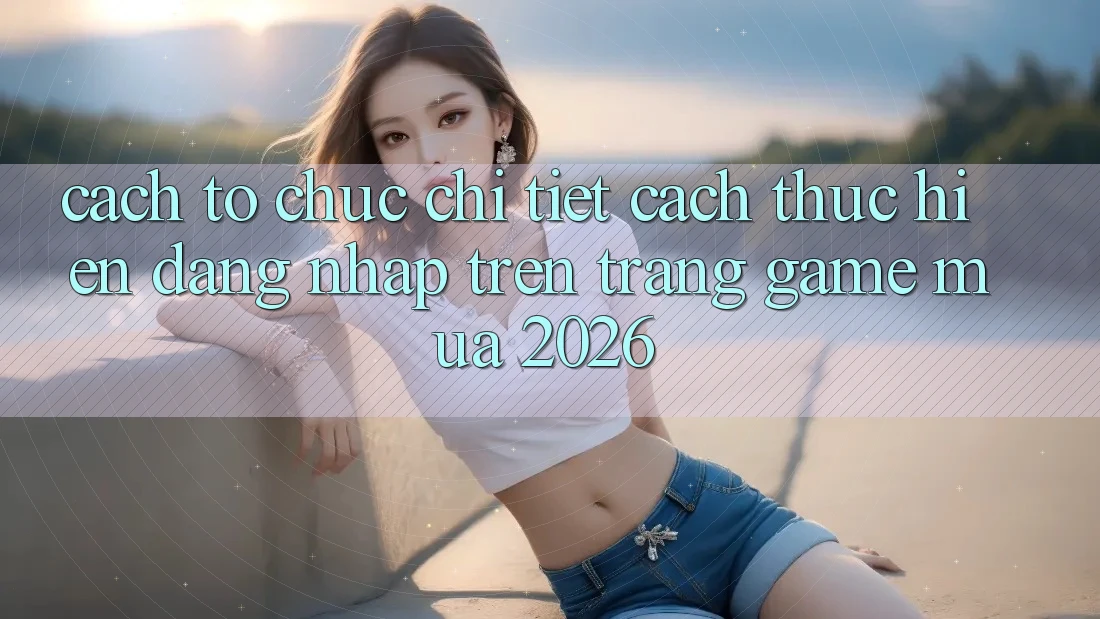 Cách tổ chức Chi Tiết Cách thực hiện Đăng nhập Trên Trang Game Mùa 2026 Cách tổ chức Chi Tiết Cách thực hiện Đăng nhập Trên Trang Game Mùa 2026