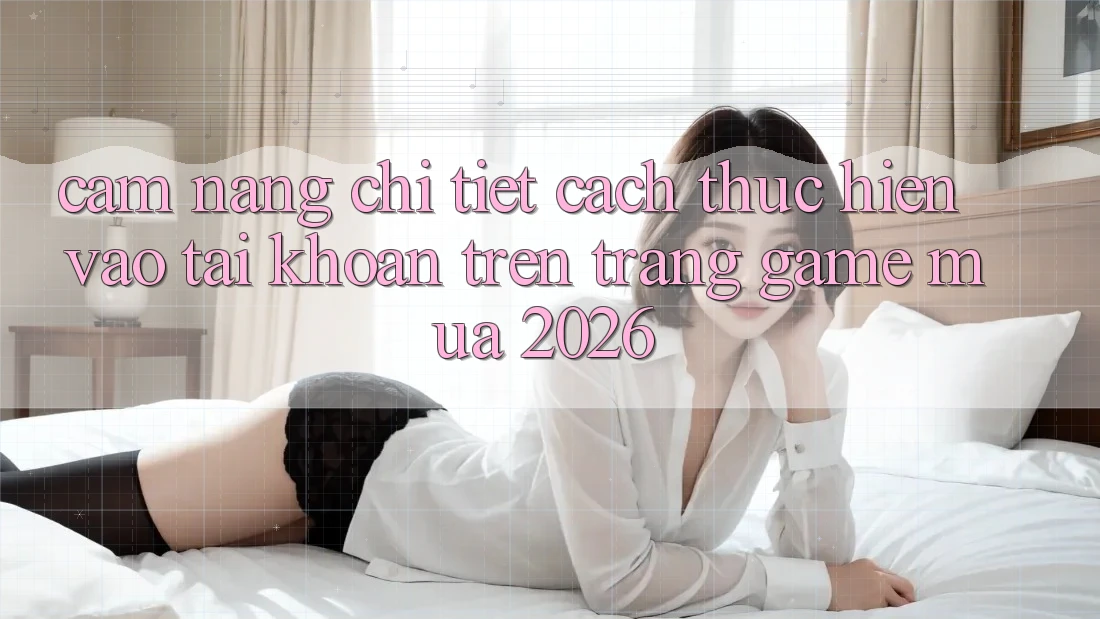 Cẩm nang Chi Tiết Cách thực hiện Vào tài khoản Trên Trang Game Mùa 2026 Cẩm nang Chi Tiết Cách thực hiện Vào tài khoản Trên Trang Game Mùa 2026