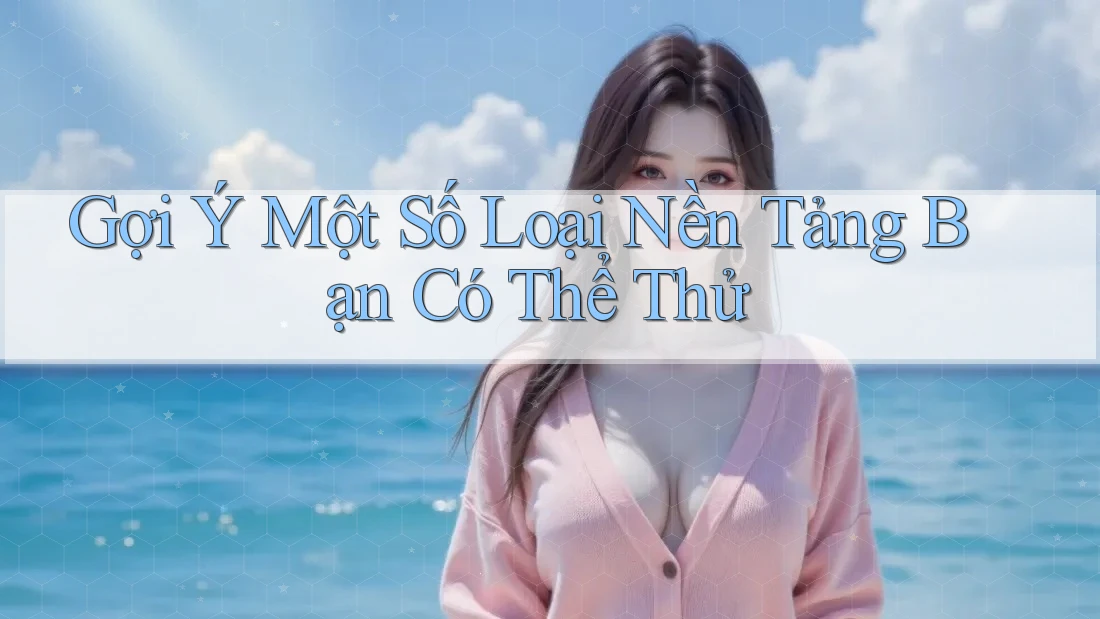 Gợi Ý Một Số Loại Nền Tảng Bạn Có Thể Thử Gợi Ý Một Số Loại Nền Tảng Bạn Có Thể Thử