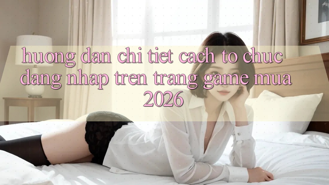 Hướng Dẫn Chi Tiết Cách tổ chức Đăng nhập Trên Trang Game Mùa 2026 Hướng Dẫn Chi Tiết Cách tổ chức Đăng nhập Trên Trang Game Mùa 2026