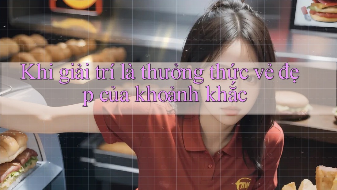Khi giải trí là thưởng thức vẻ đẹp của khoảnh khắc Khi giải trí là thưởng thức vẻ đẹp của khoảnh khắc