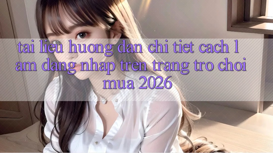 Tài liệu hướng dẫn Chi Tiết Cách làm Đăng Nhập Trên Trang Trò chơi Mùa 2026 Tài liệu hướng dẫn Chi Tiết Cách làm Đăng Nhập Trên Trang Trò chơi Mùa 2026